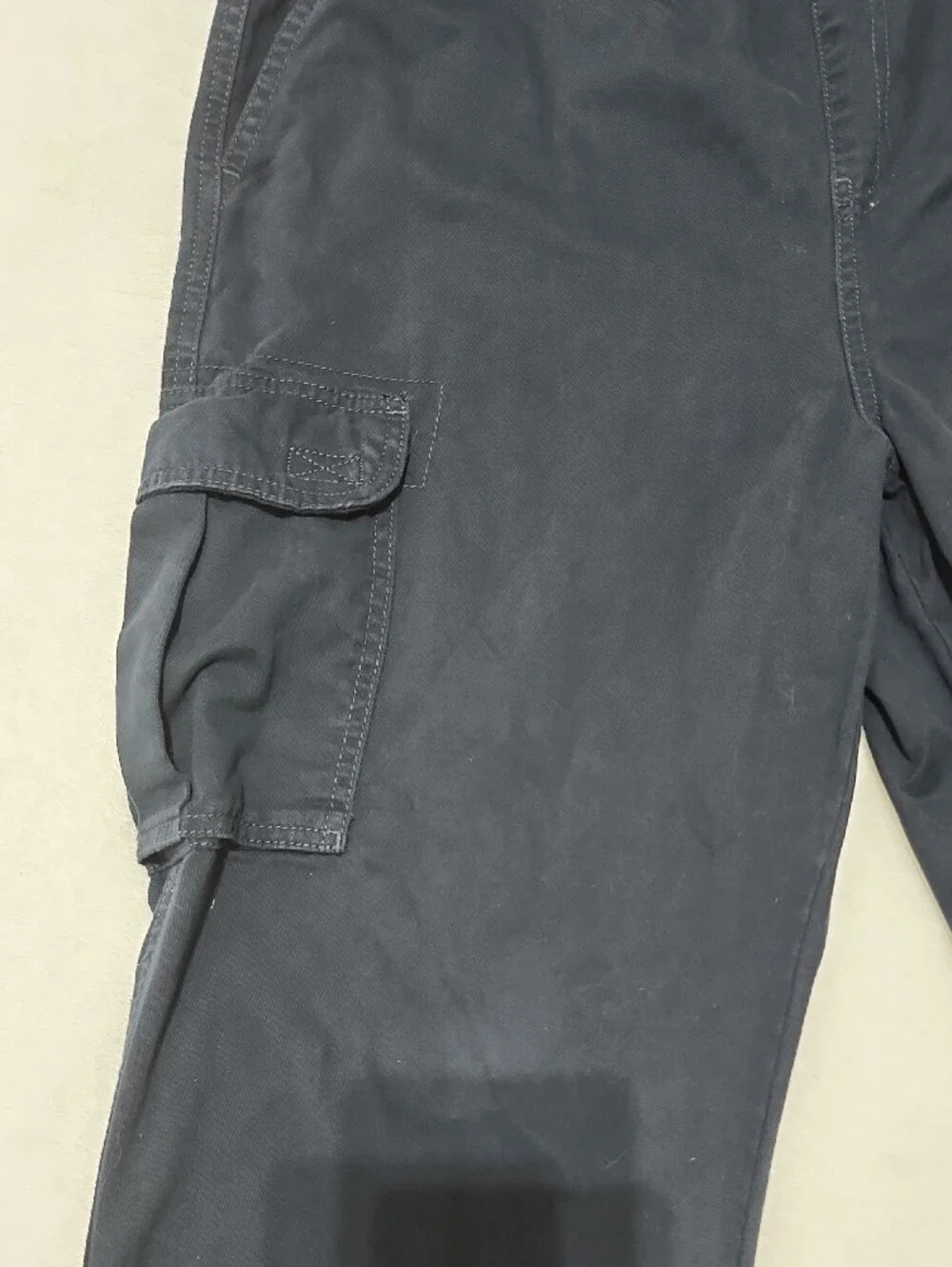 Kid's Navy Pull On Cargo Pants 20 Husky
